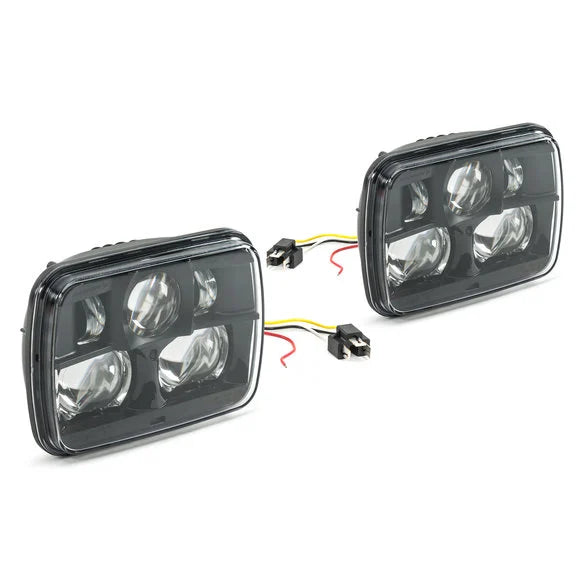 J.W. Speaker 8900 LED Headlight Kit for 84-01 Jeep Wrangler YJ, Cherokee XJ & Comanche MJ