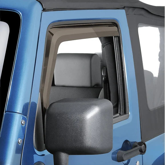 Load image into Gallery viewer, Quadratec 2pc Window Visors for 07-18 Jeep Wrangler JK
