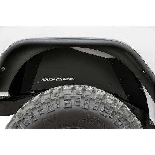 Rough Country 10511V Front & Rear Inner Fender Liners for 07-18 Jeep Wrangler JK with Vertex Shocks