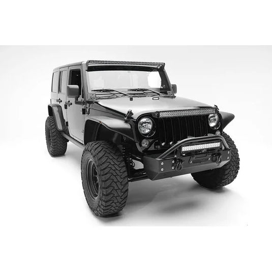 ZROADZ Z374711-KIT Front Roof LED Kit with 50" LED Straight Single Row Slim Light Bar for 07-18 Jeep Wrangler JK