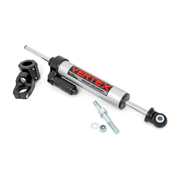 Load image into Gallery viewer, Rough Country 680900 Vertex Pass-Through Steering Stabilizer for 07-18 Jeep Wrangler JK
