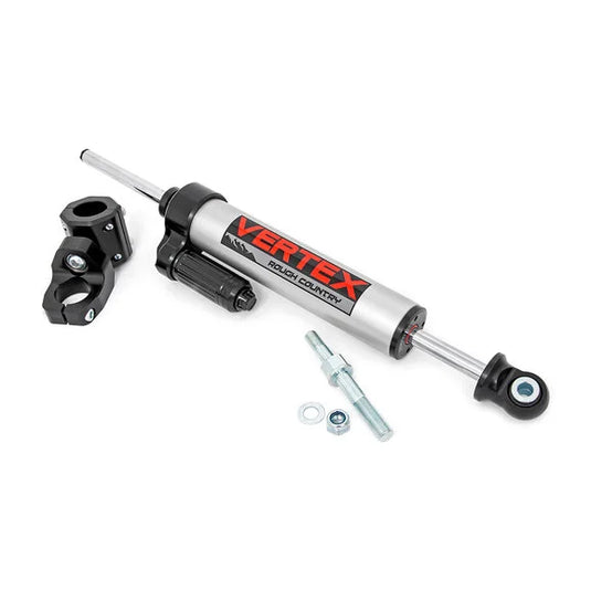 Rough Country 680900 Vertex Pass-Through Steering Stabilizer for 07-18 Jeep Wrangler JK