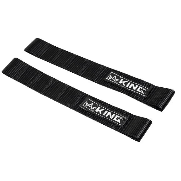 Load image into Gallery viewer, King 4WD 16010001 Heavy Duty Adjustable Door Strap Pair for 76-24 Jeep Vehicles
