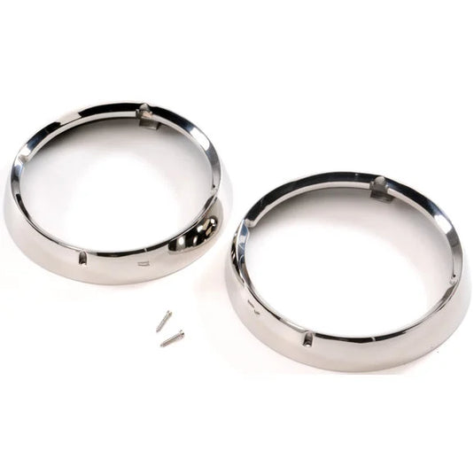 Kentrol Stainless Headlight Rings (Pair) for 72-86 Jeep CJ-5, CJ-6, CJ-7 & CJ-8