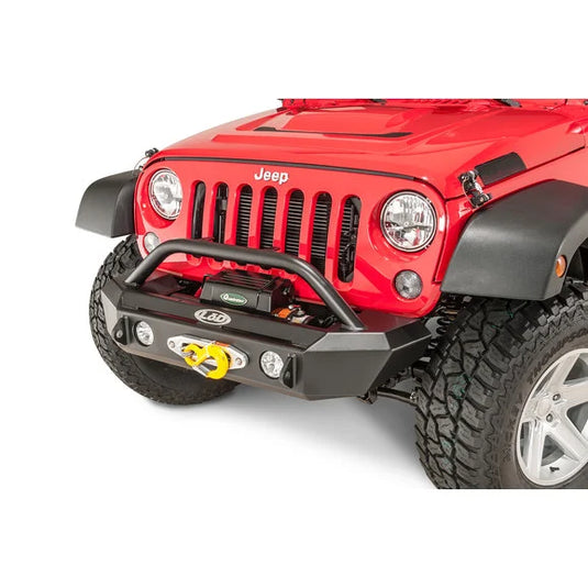 LoD Offroad JFB0733 Offroad Signature Series Shorty Front Winch Bumper with Bull Bar for 07-18 Jeep Wrangler JK