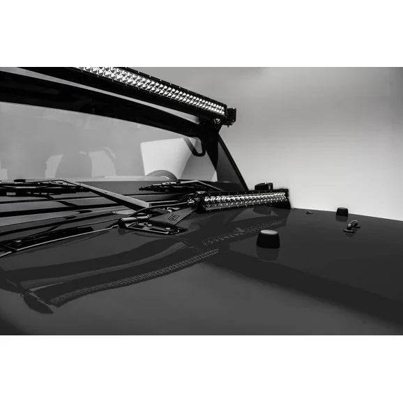 Load image into Gallery viewer, ZROADZ Z344811-KIT Hood Hinge LED Kit with 20&quot; Light Bar for 07-18 Jeep Wrangler JK
