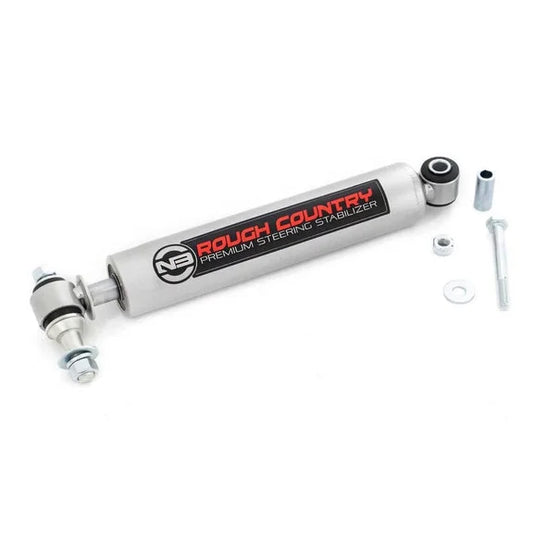 Rough Country 8731730 N3 Steering Stabilizer for 84-06 Jeep Wrangler YJ, TJ, Cherokee XJ, Grand Cherokee ZJ & WJ