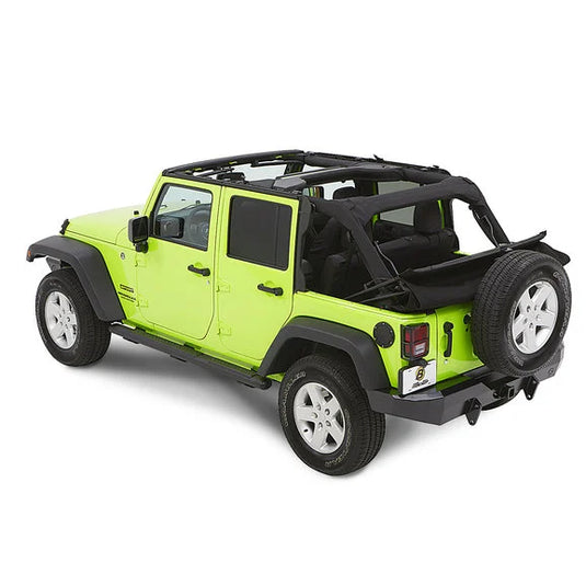 Bestop 54923-35 Trektop NX Glide Soft Top in Black Diamond for 07-18 Jeep Wrangler JK 4 Door