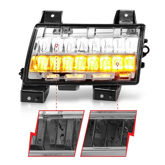 Load image into Gallery viewer, Anzo USA LED Parking Light with Sequential Turn Signal for 18-21 Jeep Wrangler JL 2-Door &amp; Unlimited JL 4-Door Sport &amp; Sport S
