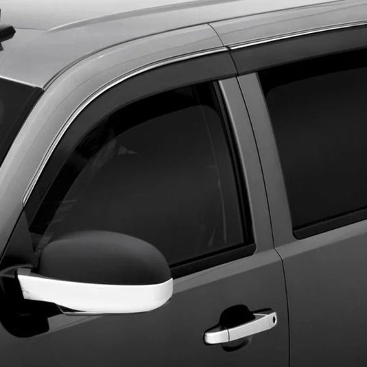 AVS 794065 Window Deflector Ventvisor Low-Profile 4PC. Set in Smoke with Chrome Trim for 14-21 Jeep Cherokee KL