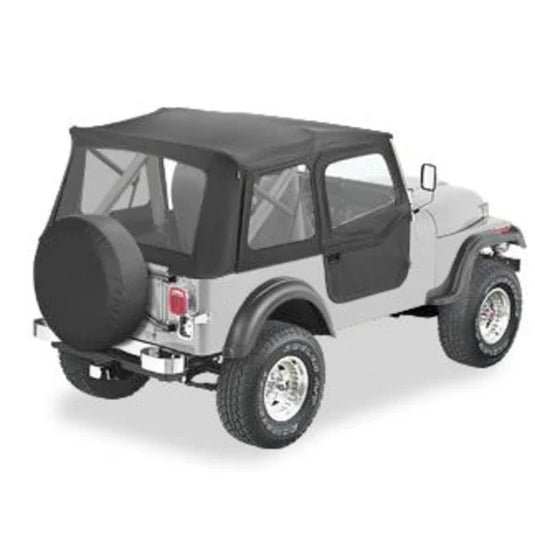 Bestop Supertop Soft Top with 2-Piece Doors for 76-86 Jeep CJ-7