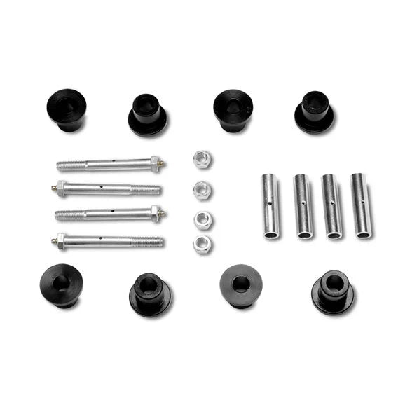 Warrior Products 1802A Replacement Greasable Bushing Kit for 76-86 Jeep CJ5 & CJ7 with SR-180-2 Shackle Reversal System