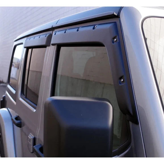 Load image into Gallery viewer, Focus Auto Design Inc. TV7W18-4 Tough Visors for 18-24 Jeep Wrangler JL Unlimited &amp; Gladiator JT

