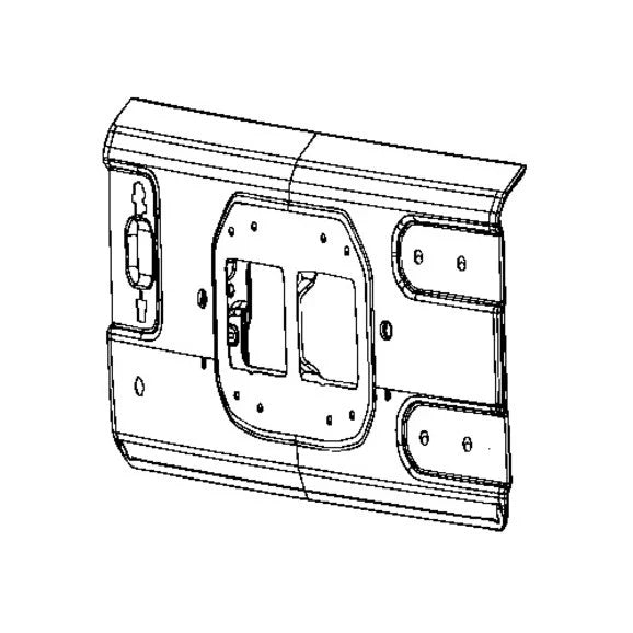 Mopar 68281561AI Tailgate Shell for 18-24 Jeep Wrangler JL