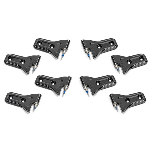 Quadratec Front & Rear Door Hinges for 18-21 Jeep Wrangler JL Unlimited 4-Door