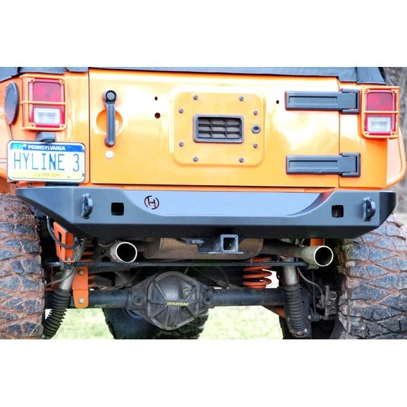 Load image into Gallery viewer, HyLine OffRoad 400.200.180 Ridgeline Midwidth Rear Bumper for 07-18 Jeep Wrangler JK
