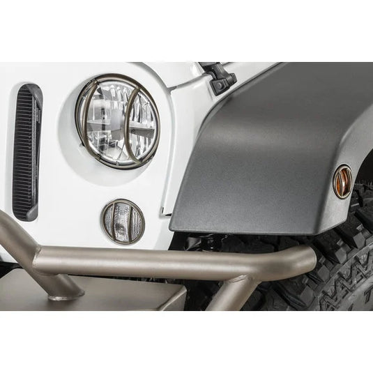 TACTIK 8 Piece Euro Guard Light Set for 07-18 Jeep Wrangler JK