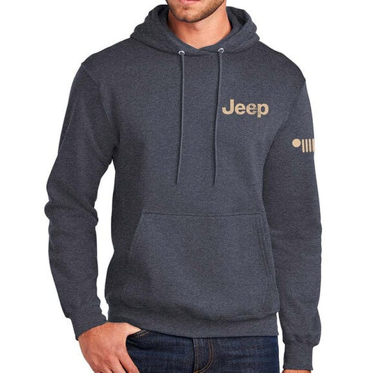 Jeep Merchandise Men's Jeep Freedom To Roam Hoodie Sweatshirt in Navy