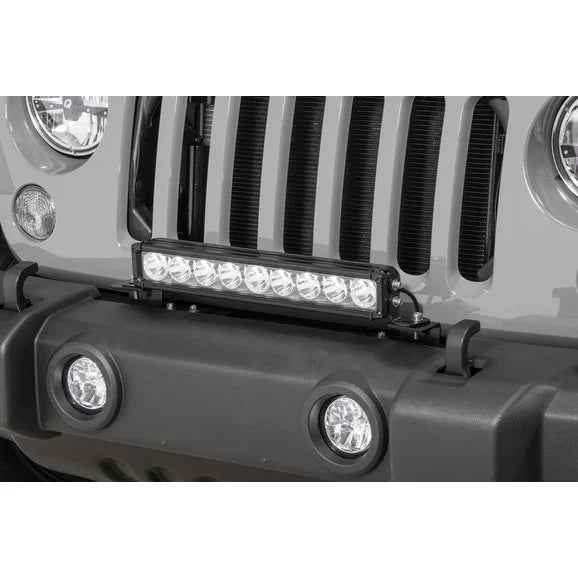 Load image into Gallery viewer, Quadratec J3 LED 17&quot; Light Bar with Grille Mount Brackets and Wiring for 07-18 Jeep Wrangler JK
