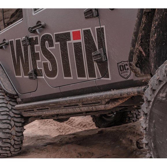 Load image into Gallery viewer, Westin 42-6015 Triple Tube Rock Rails for 07-18 Jeep Wrangler JK Unlimited 4-Door
