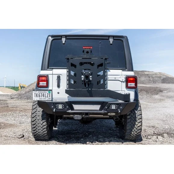 Load image into Gallery viewer, LoD Offroad JBC1801 Destroyer Rear Shorty Bumper with Tire Carrier for 18-24 Jeep Wrangler JL
