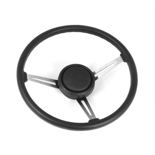 OMIX 18031.08 Leather Grip Steering Wheel for 76-95 Jeep CJ Series & Wrangler YJ