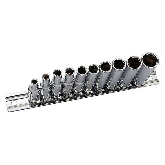 Load image into Gallery viewer, Eastwood 32174 10-Piece 1/4&quot; Drive SAE Deep Socket Set
