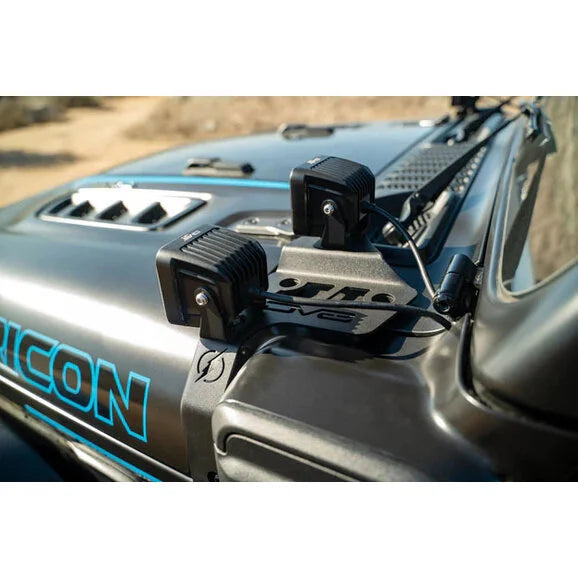 Load image into Gallery viewer, DV8 Offroad LBJL-12 Dual Light Pod Mounts for 21-23 Jeep Wrangler JL 4XE
