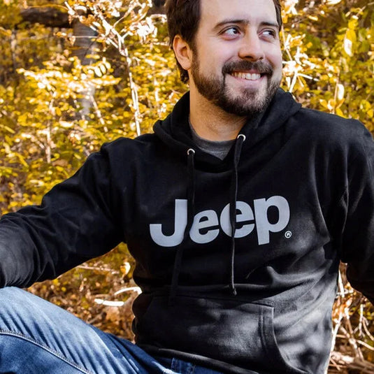 Jeep Merchandise Men's Jeep Text Hoodie