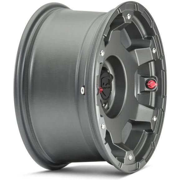 Load image into Gallery viewer, Teraflex Deluxe Nomad Wheel in Titanium Gray for 07-24 Jeep Wrangler JL, JK &amp; Gladiator JT
