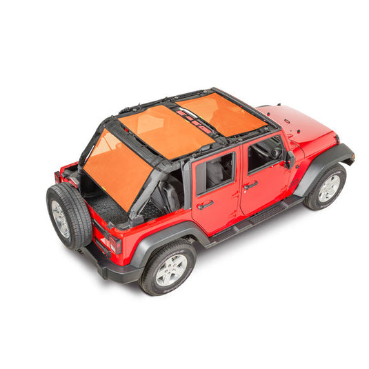 Dirtydog 4X4 Front, Rear & Cargo Sun Screen for 07-18 Jeep Wrangler Unlimited JK 4 Door