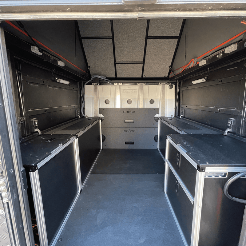 Load image into Gallery viewer, Goose Gear Alu-Cab Canopy Camper V2 - Ford Ranger 2019-Present 4th Gen. - Rear Utility Module - 6&#39; Bed
