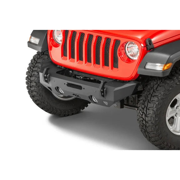 Load image into Gallery viewer, Rugged Ridge 11540.32 HD Stubby Front Bumper for 07-24 Jeep Wrangler JL, JK &amp; Gladiator JT
