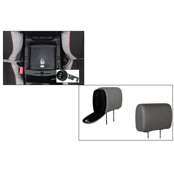 Load image into Gallery viewer, Tuffy Security Console Insert with Headrest Safe Slide for 18-24 Jeep Wrangler JL &amp; Gladiator JT
