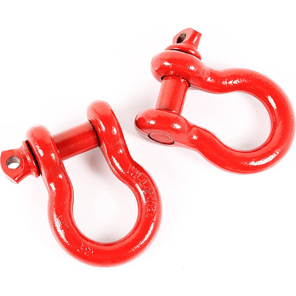 Load image into Gallery viewer, Rugged Ridge 11235.13 7/8&quot; D-Rings with 1&quot; Diameter Pins in Red
