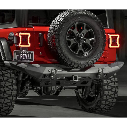 Rival 4x4 Aluminum Rear Bumper for 18-24 Jeep Wrangler JL