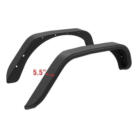 Aries 2500201 Rear Fender Flares in Textured Black for 07-18 Jeep Wrangler JK