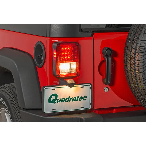 Load image into Gallery viewer, Quadratec Premium Heated LED Projector Beam Headlights &amp; LED Tail Lights for 07-18 Jeep Wrangler JK
