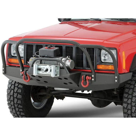 Load image into Gallery viewer, Rock Hard 4X4 RH1015 Front Bumper in Black for 84-01 Jeep Cherokee XJ
