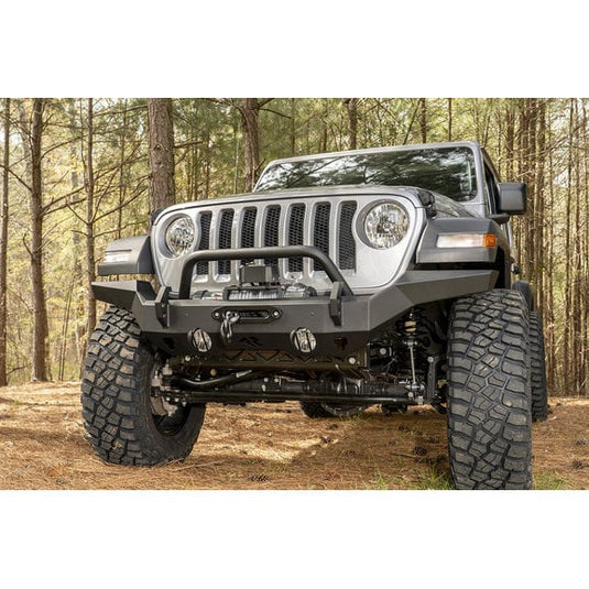 Rugged Ridge 11540.31 HD Full Width Front Bumper for 07-24 Jeep Wrangler JL, JK & Gladiator JT