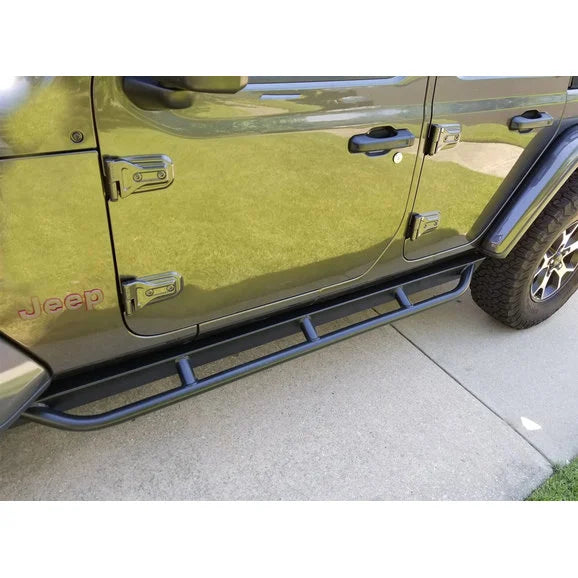 Load image into Gallery viewer, Rock Hard 4X4 Patriot Series Tube Slider Rocker Guards for 2020 Jeep Gladiator JT
