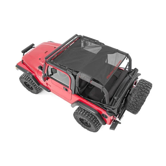 Load image into Gallery viewer, Rough Country Mesh Bimini Top Plus for 92-06 Jeep Wrangler YJ &amp; TJ
