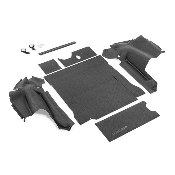 Bedrug BedTred Premium Molded Rear Cargo Area Liner Kit for 18-24 Jeep Wrangler Unlimited