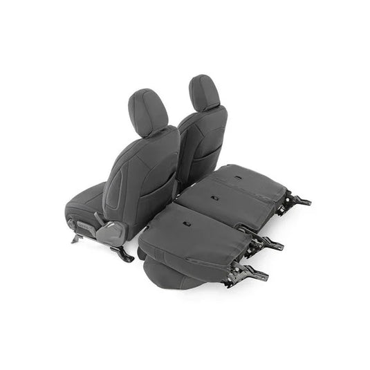 Rough Country Front & Rear Seat Covers for 18-23 Jeep Wrangler JL Unlimited