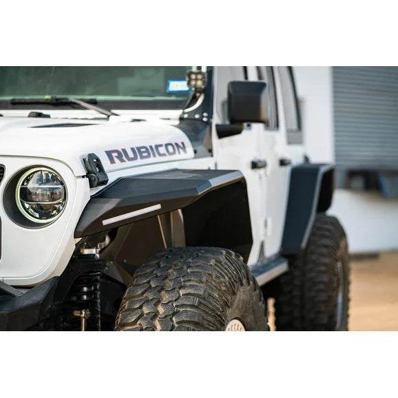 Load image into Gallery viewer, Road Armor Stealth Steel Wide Fender Flares for 18-23 Jeep Wrangler JL &amp; Gladiator JT
