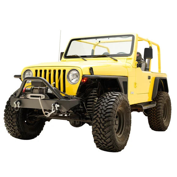 Load image into Gallery viewer, Paramount Automotive 51-0041 Steel Front Fender w/ Mesh Insert &amp; LED Turn Signal for 97-06 Jeep Wrangler TJ &amp; Unlimited TJ
