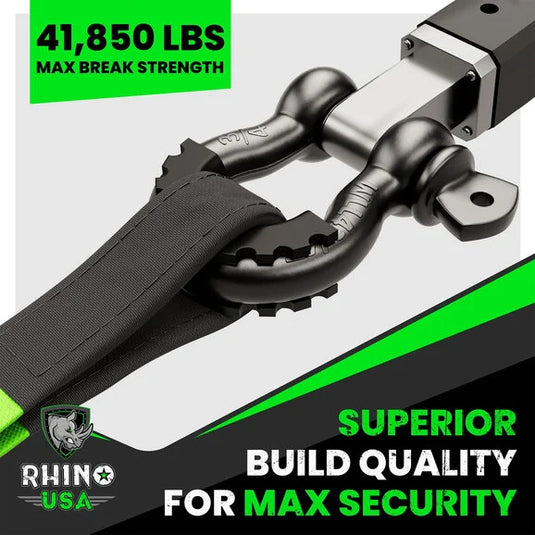 Rhino USA 3/4" D-Ring Shackle Set