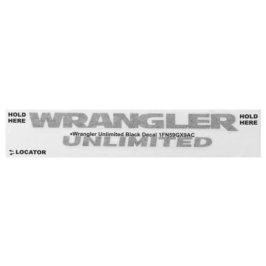 Mopar "Wrangler Unlimited" Decal for Jeep Vehicles