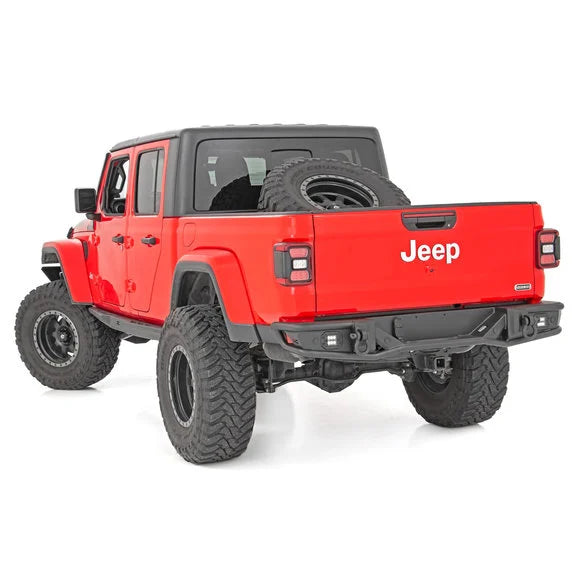 Load image into Gallery viewer, Rough Country 10650 Tubular Rear Bumper for 20-24 Jeep Gladiator JT
