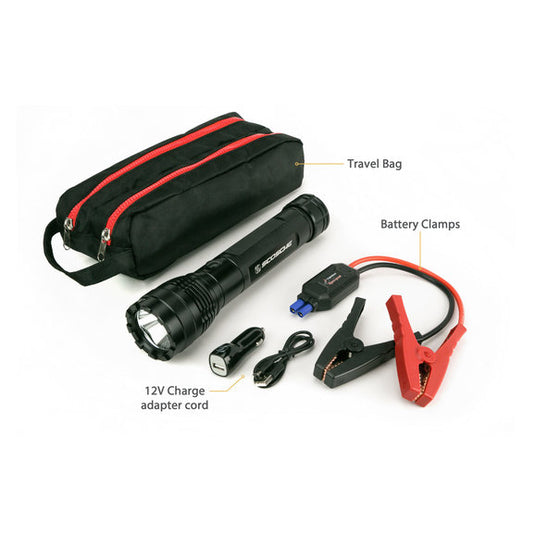 Scosche PBJF400 PowerUp 400 Portable 1000 Lumen LED Flashlight & Jump Starter